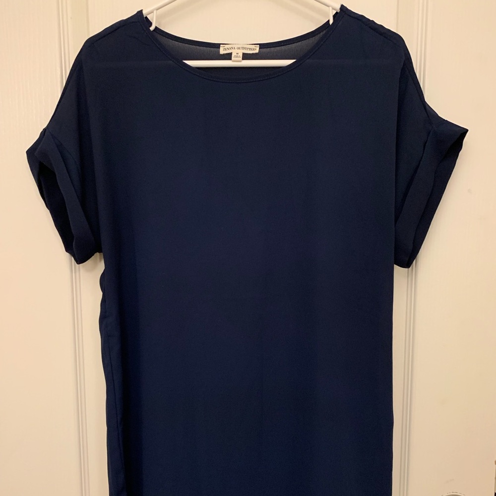 Sheer Navy Blouse